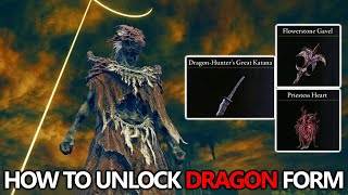 Elden Ring Erdtree  How to Unlock Dragon Form Defeat Bayle amp Priestess Heart Flowerstone Gavel [upl. by Acinehs]