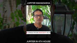 Jupiter mahadasha in 4th house Jupiter in fourth house astrology  Astrologer Sunil Kumar [upl. by Gile]