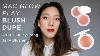 Mac Glow Play Blush DUPE  Apieu Juicy  Pang Jelly Blusher  Same Finish amp Formula [upl. by Inigo]