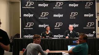 Purdue vs Indiana volleyball  Postgame press conference 101924 [upl. by Devy710]