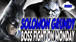 BATMAN Arkham City Solomon Grundy BOSS FIGHT [upl. by Laicram709]