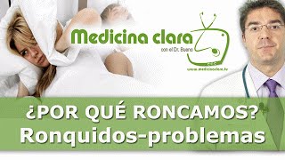 Roncar y problemas de salud  Ronquidos tratamiento síntomas apnea [upl. by Daiz181]