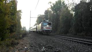 Preview SEPTA AEM7 2303 at Rydal with nonstop HORN [upl. by Ednarb67]