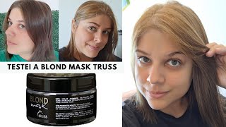 TESTEI A BLOND MASK DA TRUSS EM DOIS CABELOS  RESENHA SINCERONA [upl. by Ylluz]