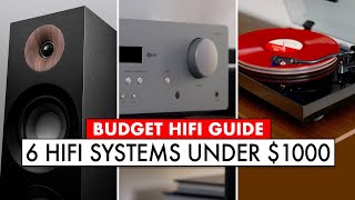 HiFi Starter Kits TOP SIX Home Stereo System UNDER 1000 [upl. by Rehc]