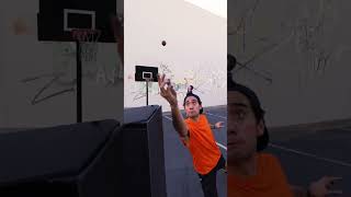 The IMPOSSIBLE basketball shot with the PROFESSOR [upl. by Raynah]