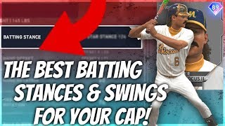 The BEST Batting Stances And Swings For Your Created Player MLB The Show 20 Diamond Dynasty [upl. by Prentice]