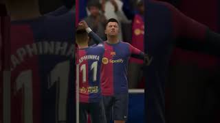 Barcelona vs Espanyol  La Liga 2024  Football Shorts Highlights  FC 24 shorts [upl. by Llewsor]