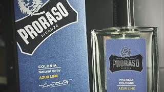 Proraso Azure Lime Cologne Review proraso [upl. by Nnaacissej]