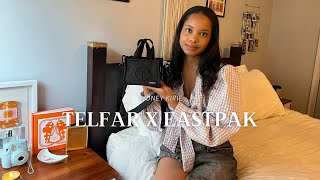 Eastpak X Telfar Unboxing  Review comparison to shopping bags  how to wear [upl. by Anemij447]