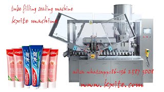 Full Automatic Tube Filling Sealing Machine Toothpaste Filling and Sealing Machine [upl. by Butte962]