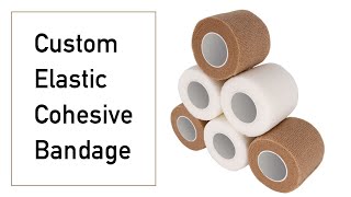 Custom Elastic Cohesive Bandage  Active SelfAdhesive Bandage Tape [upl. by Ahsikam]