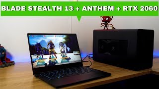 Razer Blade Stealth 13 RTX 2060  Anthem Gameplay [upl. by Nibor774]