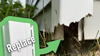 Replace Damaged Siding Yourself  Save Money [upl. by Odlavso]