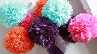 How To DIY Paper Pom Tutorial  Decorations that impress [upl. by Phaidra]