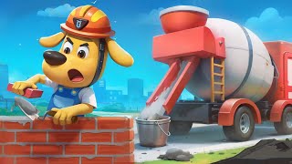 Construction Engineer  Educational Videos  Cartoons for Kids  Sheriff Labrador [upl. by Barabbas]