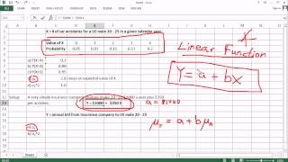 Discrete Random Variable Linear Functions Part 2 [upl. by Ahsito516]