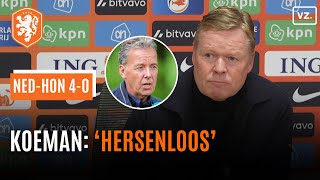 Koeman noemt Valentijn Driessen hersenloos in felle discussie na Nederland  Hongarije 40 [upl. by Lana]