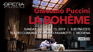 Giacomo Puccini LA BOHÈME  OPERA LIVE STREAMING [upl. by Dorian221]