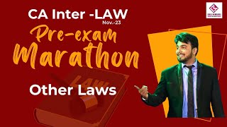 PreExam Marathon  Contract Act  CA Inter Law  Kunal Mandhania  Nov 23 [upl. by Arikaahs]