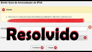 Como emitir a guia para pagamento IPVA autuado parcelado em MG [upl. by Eelegna]