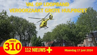 Val op loopband veroorzaakt grote hulpinzet [upl. by Gwynne128]