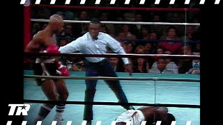 Vintage Hagler Hagler KOs Lee in 67 Seconds  ON THIS DAY  Marvin Hagler vs William quotCavemanquot Lee [upl. by Annairdua]