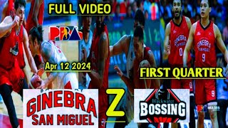 BRG GINEBRA vs blackwater Apr 12 2024 season 48th PBA game first qua Scottie Thompson sure win [upl. by Spalla]