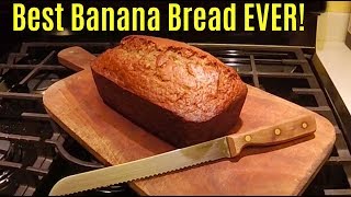 DELICIOUS BANANA BREAD RECIPE Jonny DIY [upl. by Nahguav534]