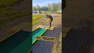 Epic minigolf trickshot 😎 skills or luck minigolf trickshots [upl. by Htebharas746]