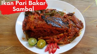 Grilled Stingray with Chili Paste  Ikan Pari Bakar Sambal Recipe [upl. by Ninnetta]