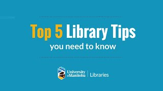 Top 5 Library Tips You Need to Know [upl. by Notanhoj]