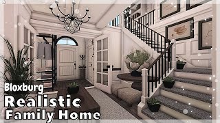 BLOXBURG Realistic 2Story Family Home Speedbuild  Roblox House build [upl. by Nafri330]