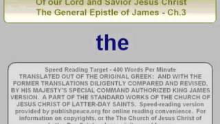 LDS NT James 3  King James Bible New Testament James chapter 3  wwwpublishpeaceorg [upl. by Shewmaker]