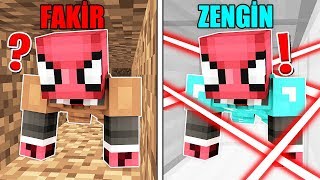 ZENGİN HAPİSTEN KAÇIŞ VS FAKİR HAPİSTEN KAÇIŞ 😱  Minecraft [upl. by Byrom848]