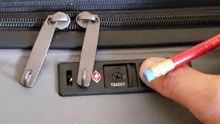 How to Change a Luggage Lock Combination COOLIFE Luggage Suitcase [upl. by Jethro577]