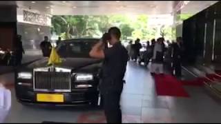 Malaysian King Agong Motorcade Arriving At The National Mosque [upl. by Nohsad]