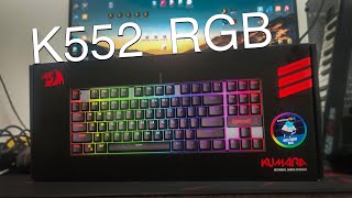 Redragon Kumara K552 RGB Mechanical Gaming Keyboard Unboxing 2024 [upl. by Larena]