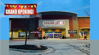 GRAND OPENING Tour of Spare Time in Omaha Nebraska HUGE ARCADE [upl. by Nylaf]