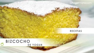 BIZCOCHO de YOGUR esponjoso 🍰 🥛 ¡Receta del bizcocho más fácil y popular 👩🏼‍🍳Hogarmanía [upl. by Dielu284]