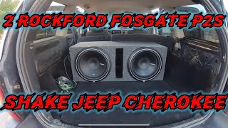 2 Rockford Fosgate P2’s Shake Jeep [upl. by Releyks]