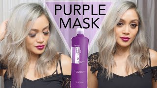 TONING MY HAIR WITH THE FANOLA PURPLE HAIR MASK [upl. by Humble]