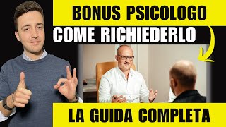 BONUS PSICOLOGO 2024 come RICHIEDERLO REQUISITI e IMPORTI Guida per CITTADINI e PSICOLOGI [upl. by Trudnak274]