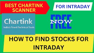 Best Intraday Chartink Scanner high Accuracy  Chartink Scanner For Intraday [upl. by Voorhis]