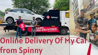 Taking Delivery of My First Car From Myspinny Best Online platform to buy Used Car [upl. by Annaynek434]