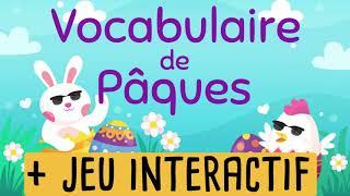 French Easter vocabulary  Vocabulaire de Pâques  Easter words in French  Easter games for kids [upl. by Eenoj]