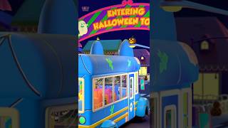 Halloween Wheels On The Bus shorts nurseryrhymes vehiclesong haloween [upl. by Bluhm]