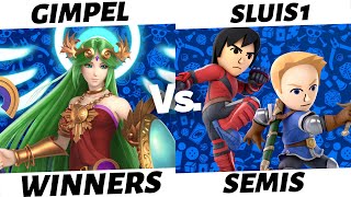 Blue Showdown 5  Winners Semis  TMT  Gimpel Palutena Vs Sluis1 Brawler Sword  SSBU TEMUCO [upl. by Assirok]