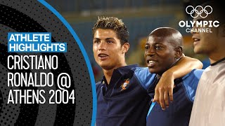 19 Yearold Cristiano Ronaldo 🇵🇹 at Athens 2004  Athlete Highlights [upl. by Dolloff]