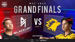 EN MSC Grand Finals  BLACKLIST INTERNATIONAL VS ONIC  Game 6 [upl. by Yetti295]